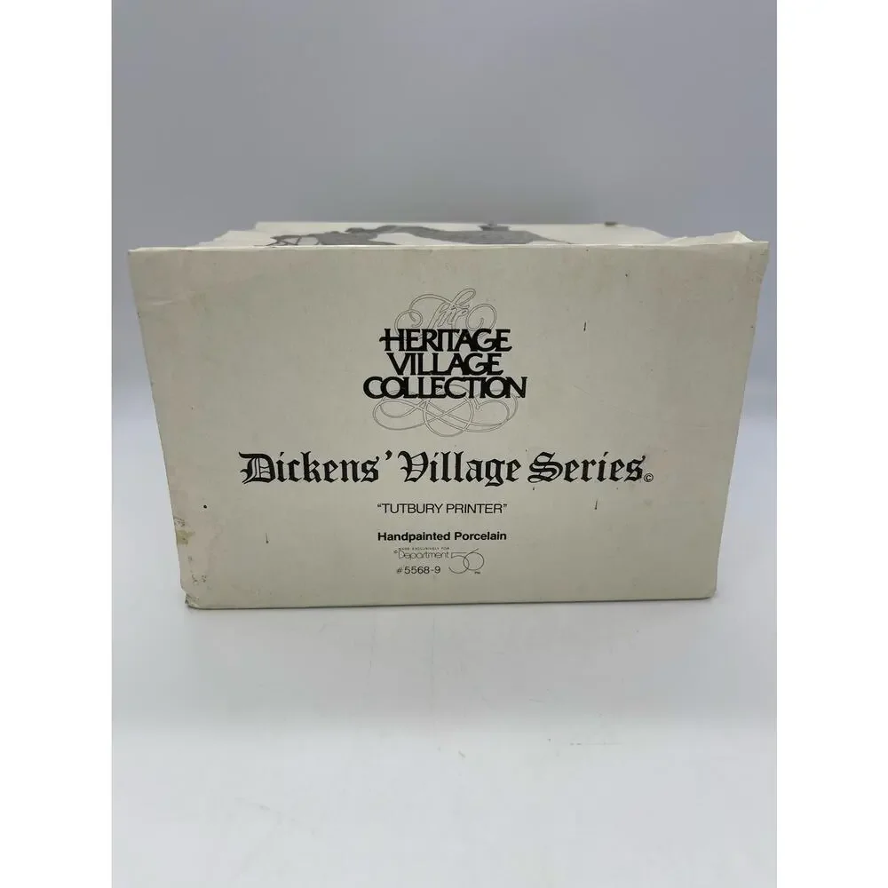 Department 56 Dickens Village Series Tutbury Printer